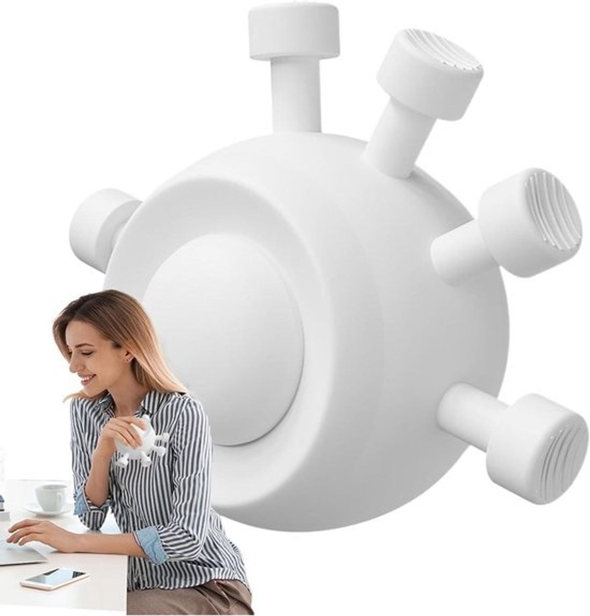 Knijpkracht Trainer - Handspierversterker Vingertrainer - Hand Kracht Opbouwen - Gelijkmatige Drukverdeling - 135 x 115 x 75 cm - Wit