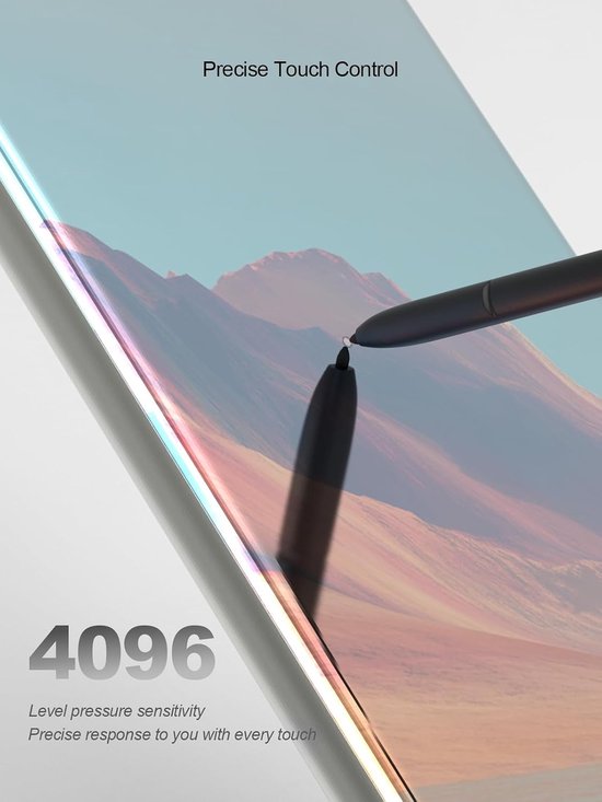 Stylus Pen voor Samsung Galaxy S23 Ultra 5G, S23 Ultra S Pen Vervangende Kit met 4096 drukgevoeligheid, zonder Bluetooth Phantom Zwart — afbeelding 3