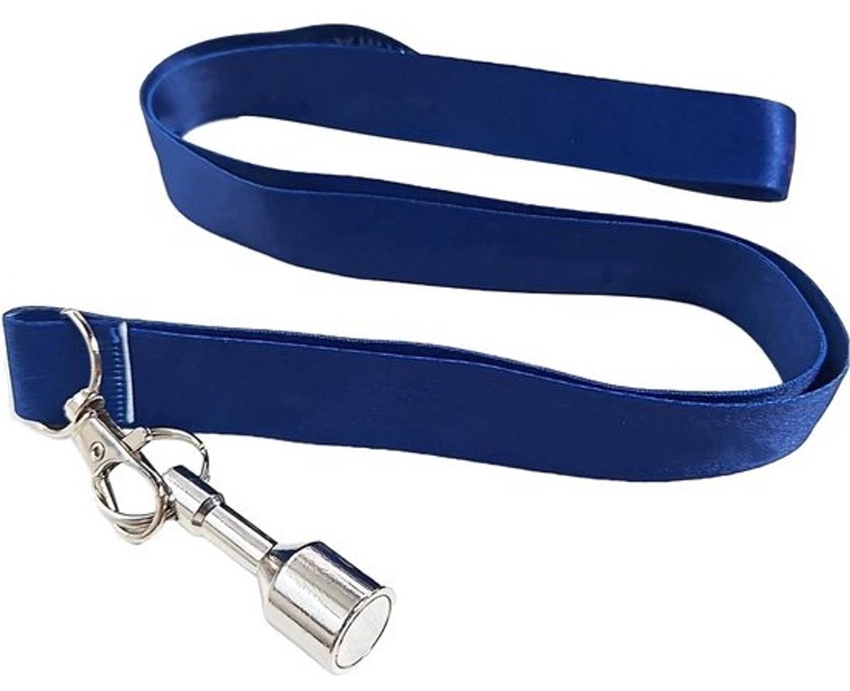 Bocce Bal Picker - Jeu de Boules Tool - Bal Verzamel Hulp - Sterke Magneet - 54cm Touw - Blauw