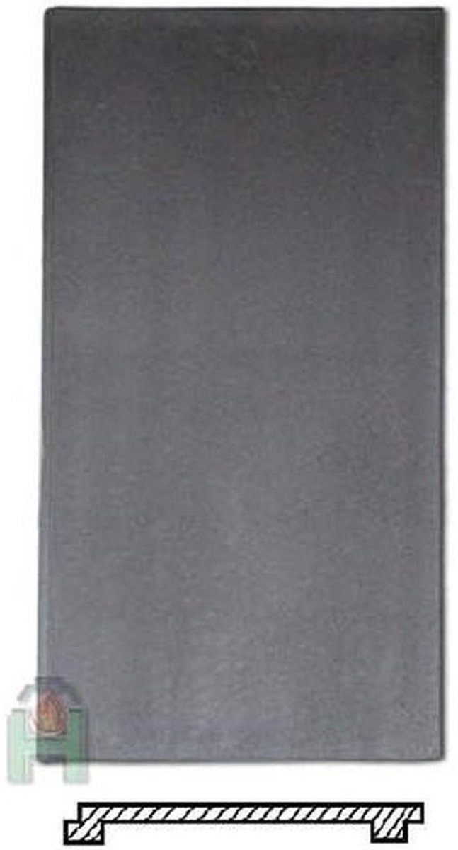 Gietijzeren Plaat - Bakplaat Ring - Buiten Koken - Met Kookringen - 630 x 325 mm - Zwart