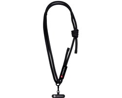 Forcell F-Design - Telefoonkoord S10X165 - Schouderkoord (crossbody) verstelbaar - Verstelbaar en Comfortabel Draagbaar - max 165cm - Zwart