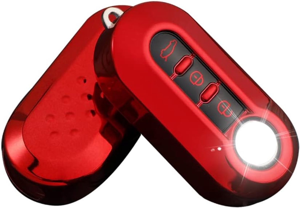 autosleutel hoes geschikt voor FIAT sleutelhoes siliconen beschermhoes voor FIAT 500 Panda Grande Punto Bravo Scudo sleutelbox cover case afstandsbediening 3 toetsen
