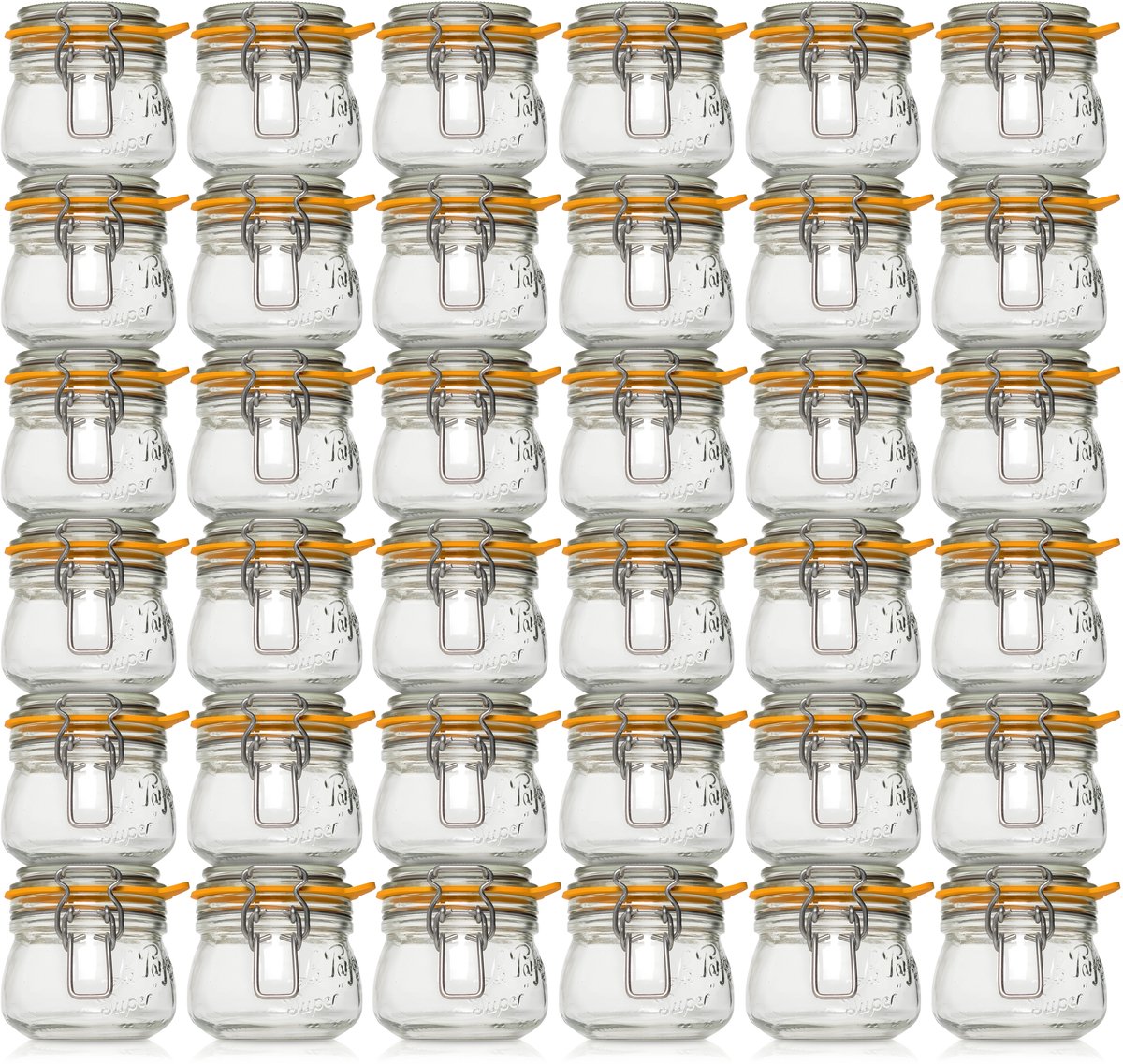 Le Parfait 250ml Weckpotten Set (36x 250ml) | OP=OP XL VOORDEELSET | 36 Weckpotten van 250 ML | Premium A-kwaliteit | Robuust en Voedselveilig | Ideaal als voorraadpot, inmaakpot of conserveerpot | Made in France