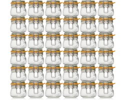 Le Parfait 250ml Weckpotten Set (36x 250ml) | OP=OP XL VOORDEELSET | 36 Weckpotten van 250 ML | Premium A-kwaliteit | Robuust en Voedselveilig | Ideaal als voorraadpot, inmaakpot of conserveerpot | Made in France