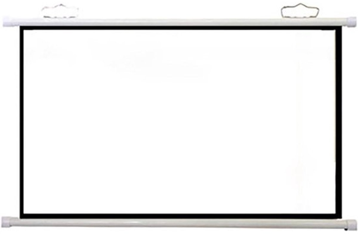 Projectiescherm - Beamerdoek Handmatig - Films Kijken - Matwit Materiaal - 50 inch - Wit