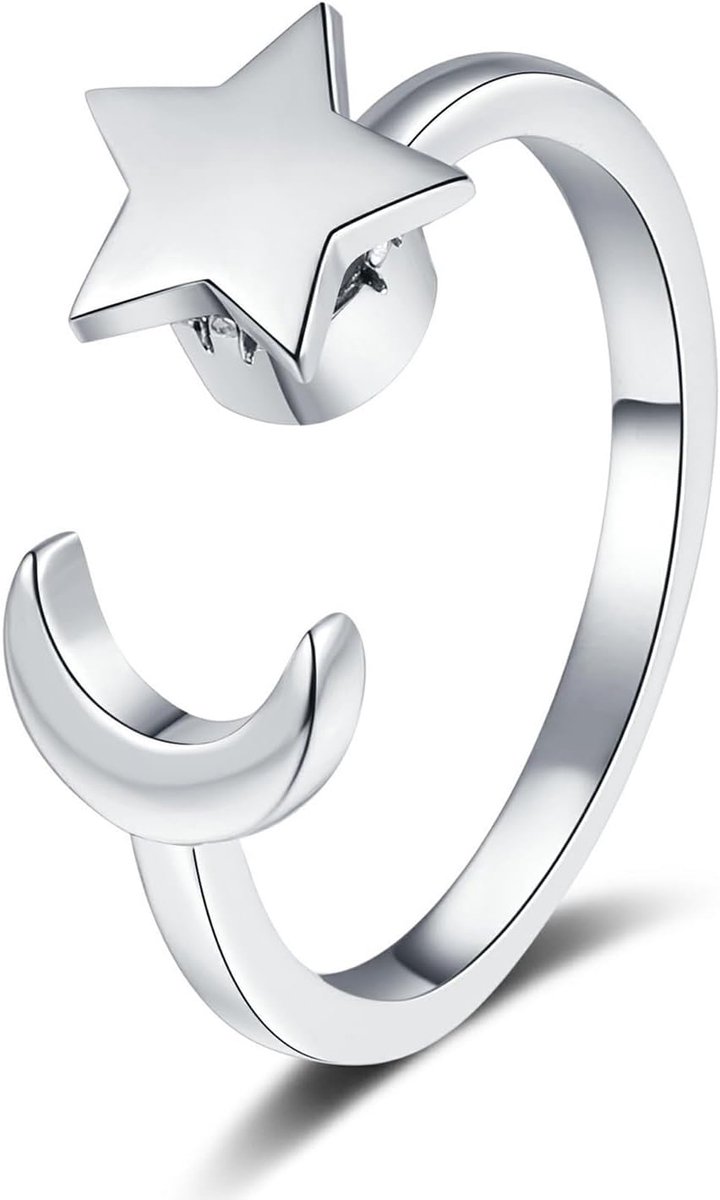 Anti stress ring (sterrennacht zilver)