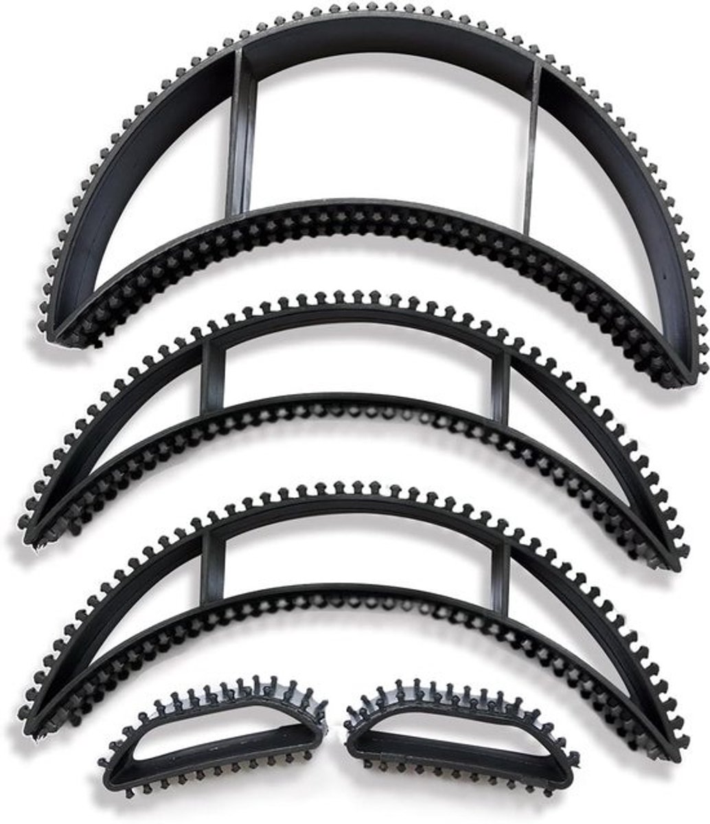 Haaraccessoire Set - Volume Tool - Haar Stylen - Zonder Beschadiging - 5 Stuks - Zwart