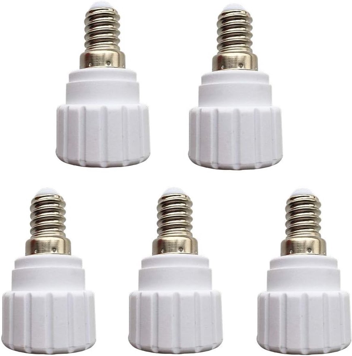 5 stuks E14 naar GU10 lampvoet adapter voor LED-lampen