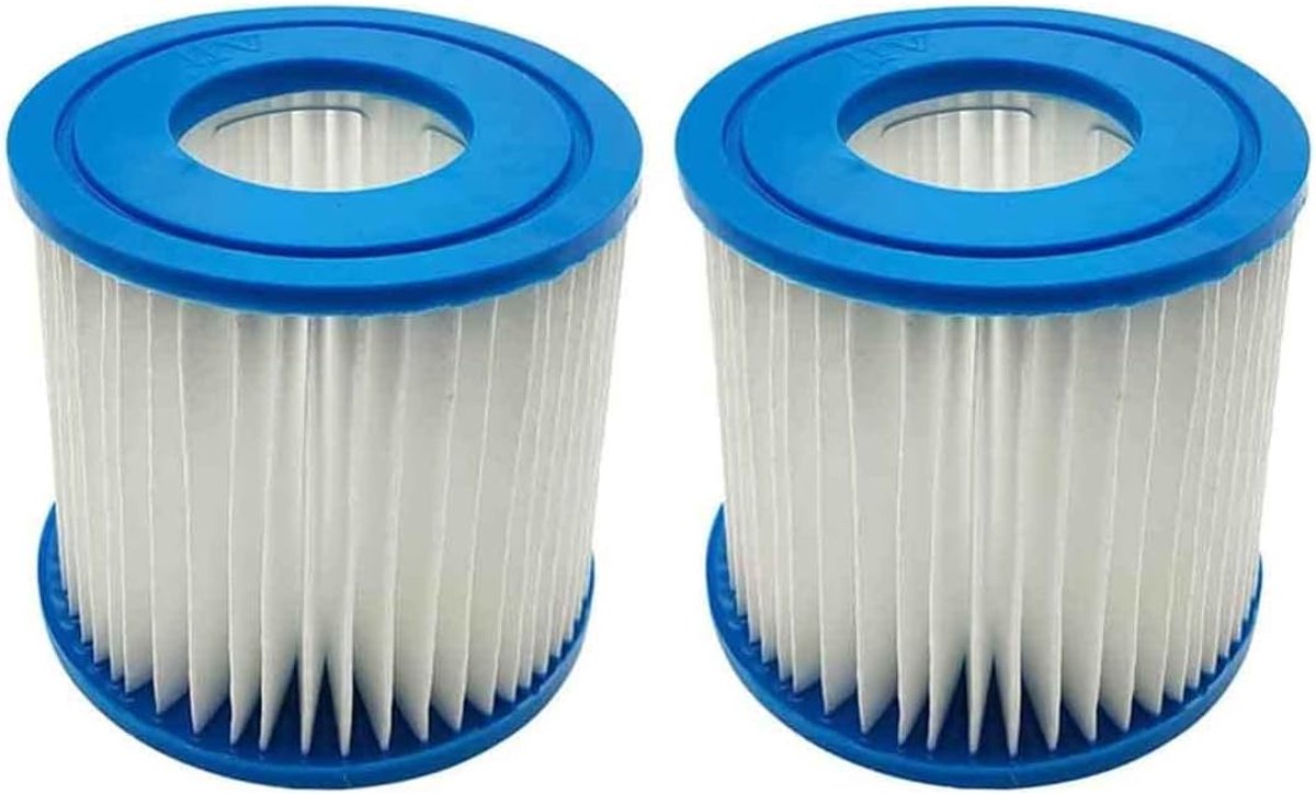 Dailygoods- Filterpatroon vervangend - Compatibel met Bestway Type VII - Intex Type D - 2 stuks - Voor zwembadfilter - Vangt vuil op