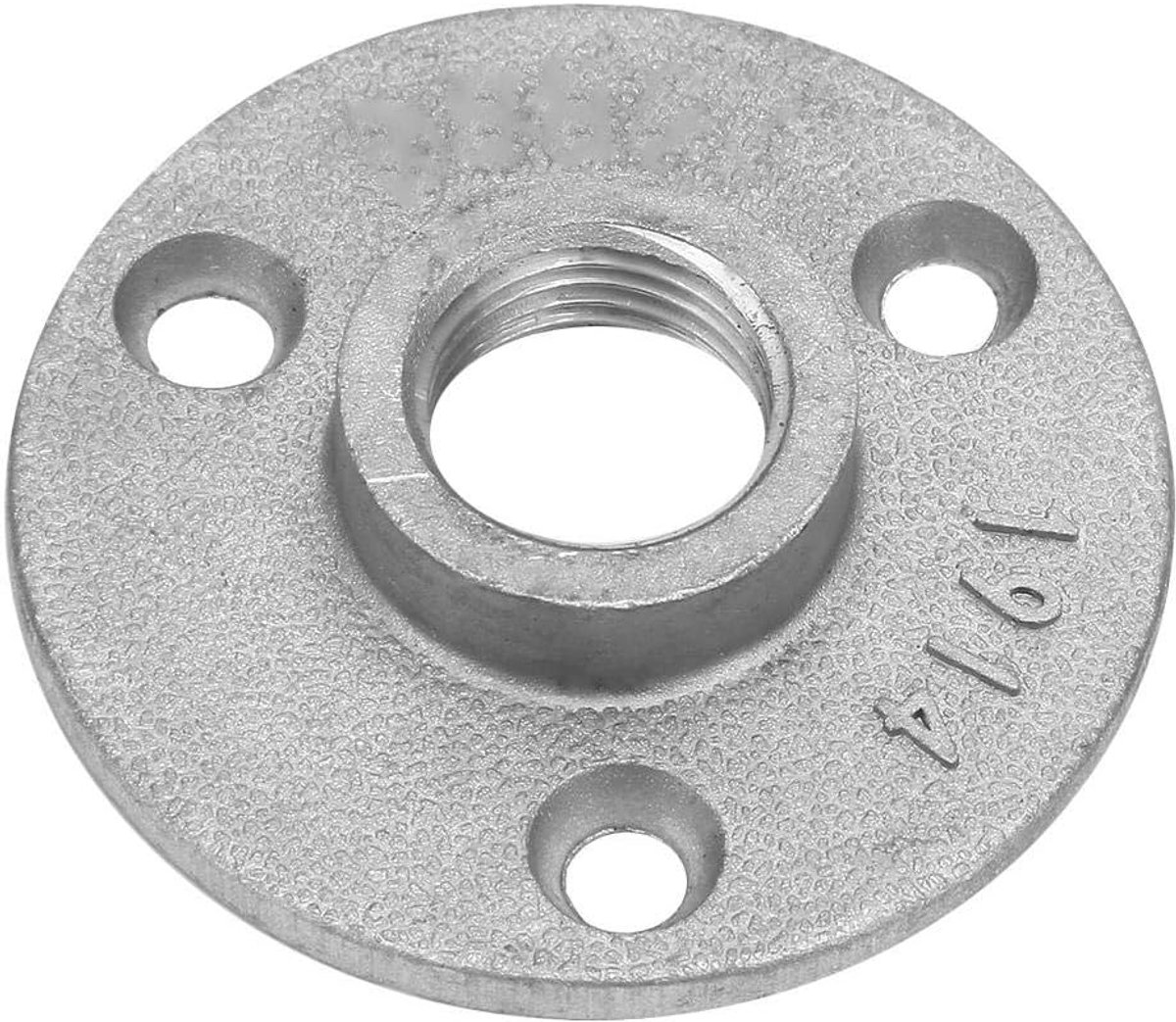 Dailygoods- Vloerflens 10st - Aluminiumlegering - 65mm Diameter - DN15 - 1/2" Draad - 3 Gaten Installatie - Flens