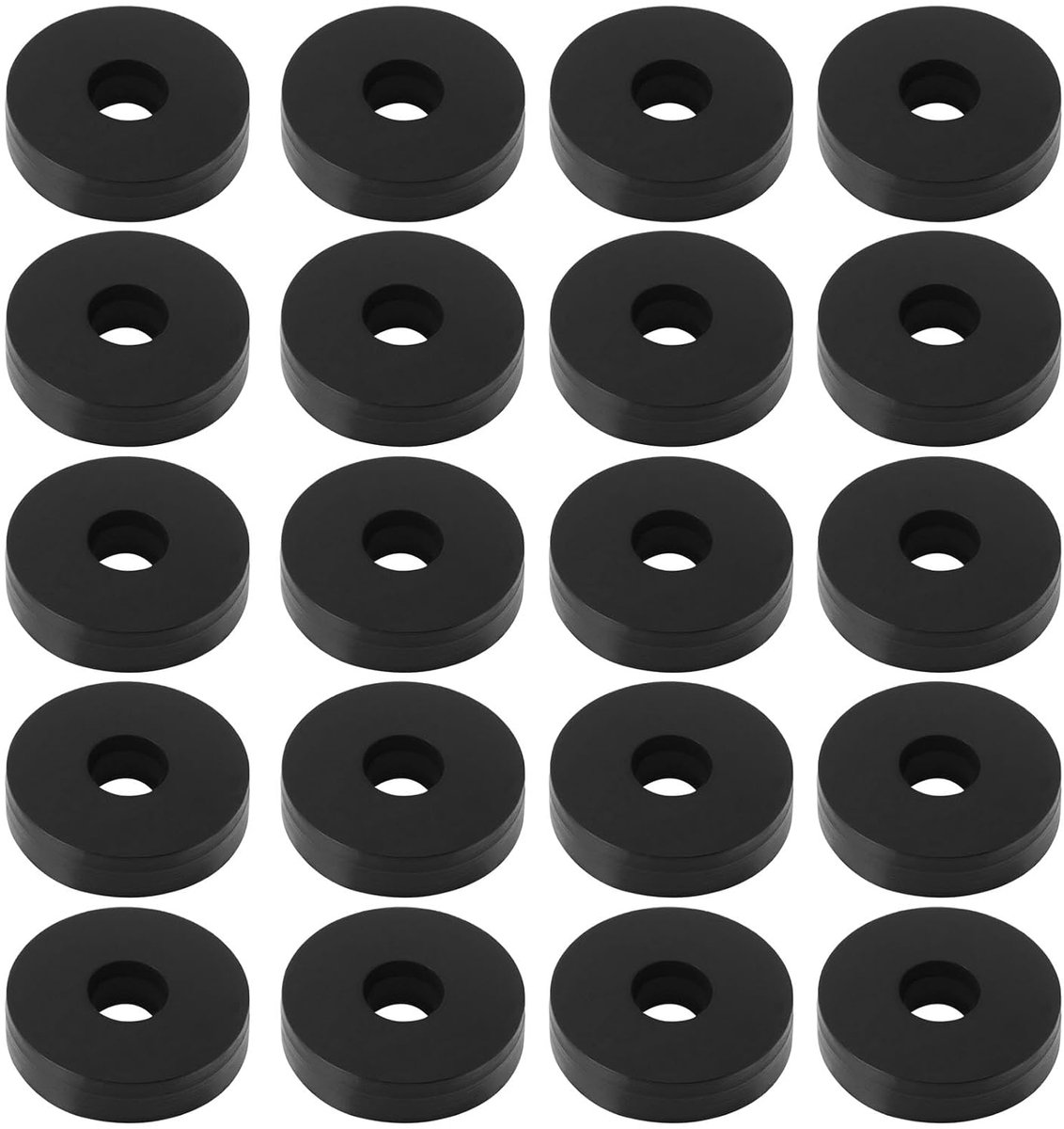 Dailygoods- Rubber Wasmachines 50 stuks - EPDM Rubber - Durometer 60A - Buitendiameter 10mm - Binnendiameter 3mm - Dikte 2,5mm - Lekpreventie - Afdich
