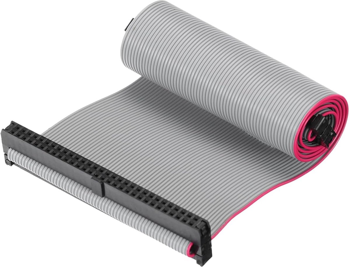 Platte bandkabel IDC, FC/FC-stekker, vrouwelijk, type A, 60-polig, helling 1,27 mm, lengte 30 cm