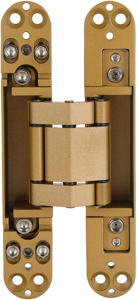 Dailygoods- Deurscharnieren 3D Verstelbaar - Verborgen Scharnier - 180 Graden Openingshoek - Zinklegering - Slijtvast - Tot 40kg Lading