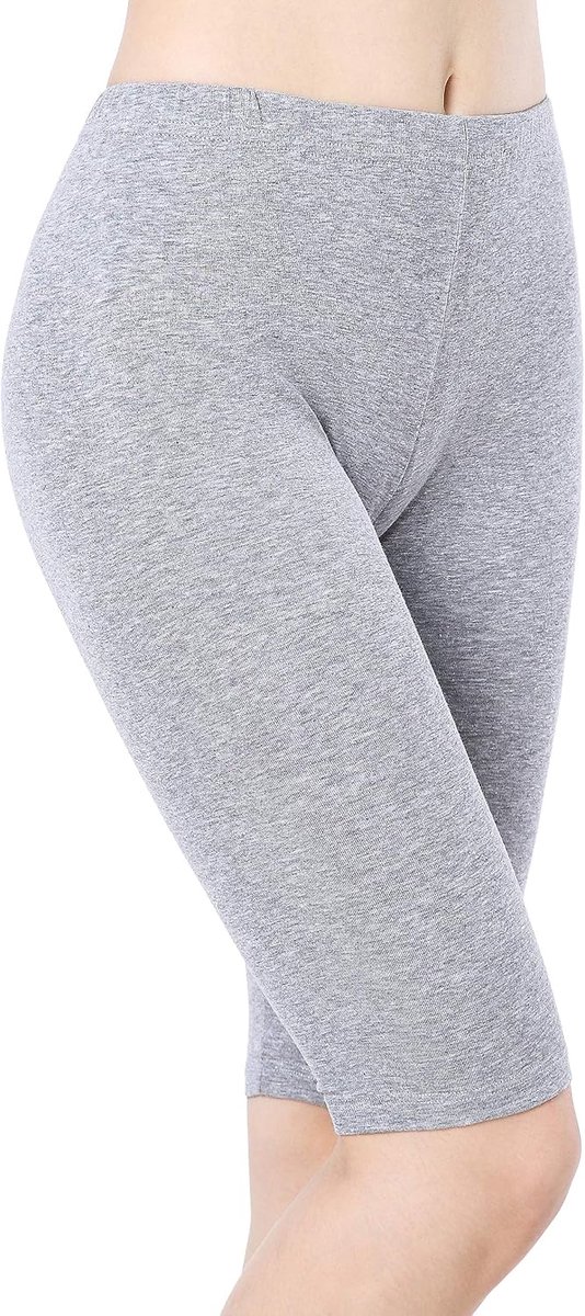 Leggings voor dames, knielang onder jurk, veiligheidsbroek, dunne elastaan shorts