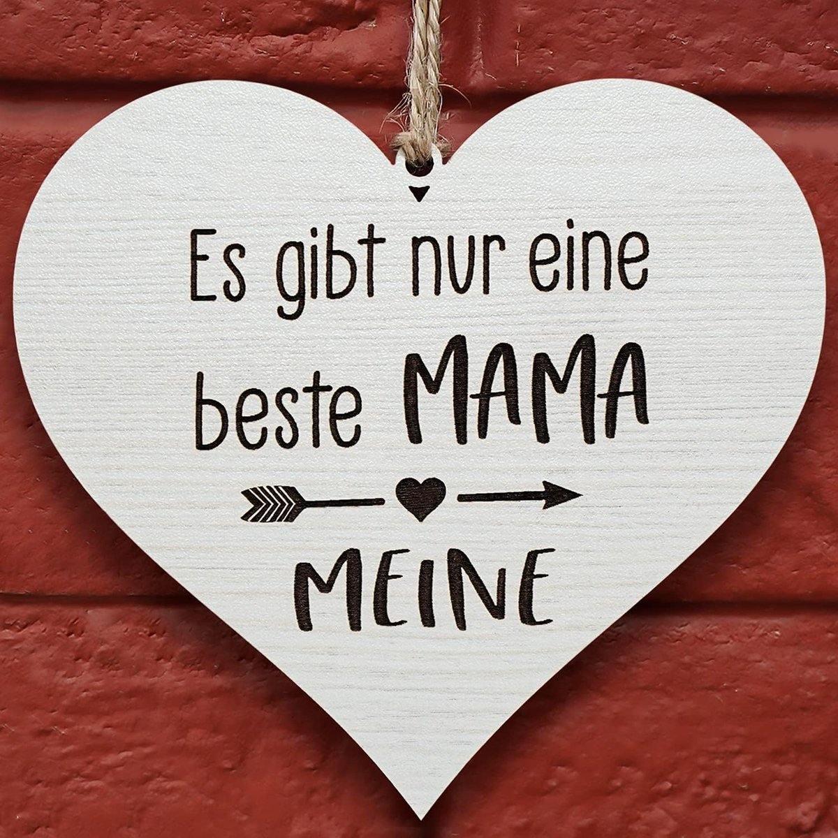 decoratief hartcadeau voor mama, moeder, ouders, Moederdag, verjaardag, Kerstmis, metalen borden, retro vintage met spreuk, beste mama