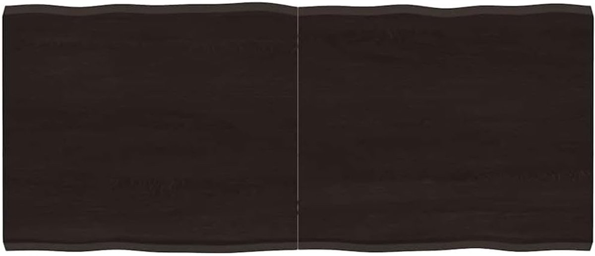 Eettafelblad, vervangingsplaat voor tafel, houten tafelblad, geschikt voor restaurant, hotel, café, eetkamer, 140 x 60 x (2-4) cm, massief hout, behandeld boomrand