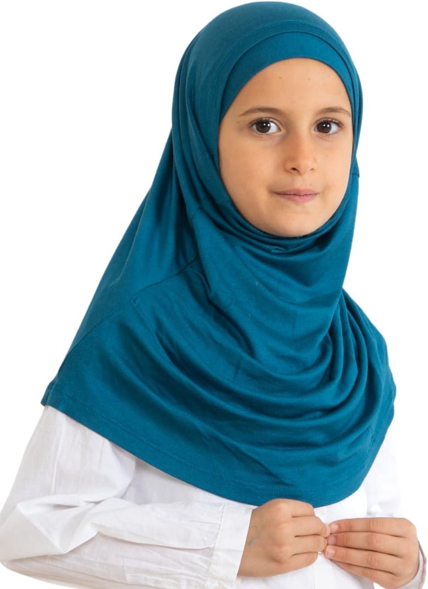 Gemakkelijk te dragen hijab voor meisjes, moslimsjaal voor kinderen, instant hijabs voor vrouwen, viscose kindersjaals voor Ramadan Eid