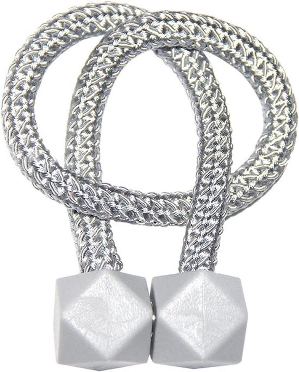 Gordijn Tiebacks - Magneet Gordijn Clips - Gordijnen Stijlvol Houden - Geen Gaten Nodig - 5 Stuks - Zilver