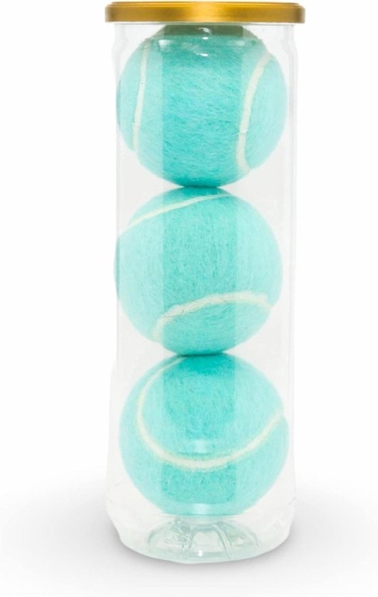 Price's 3 gekleurde padelballen in een buis - kleurrijke vilten padelballen - duurzaam en duurzaam - gemaakt in het Verenigd Koninkrijk.