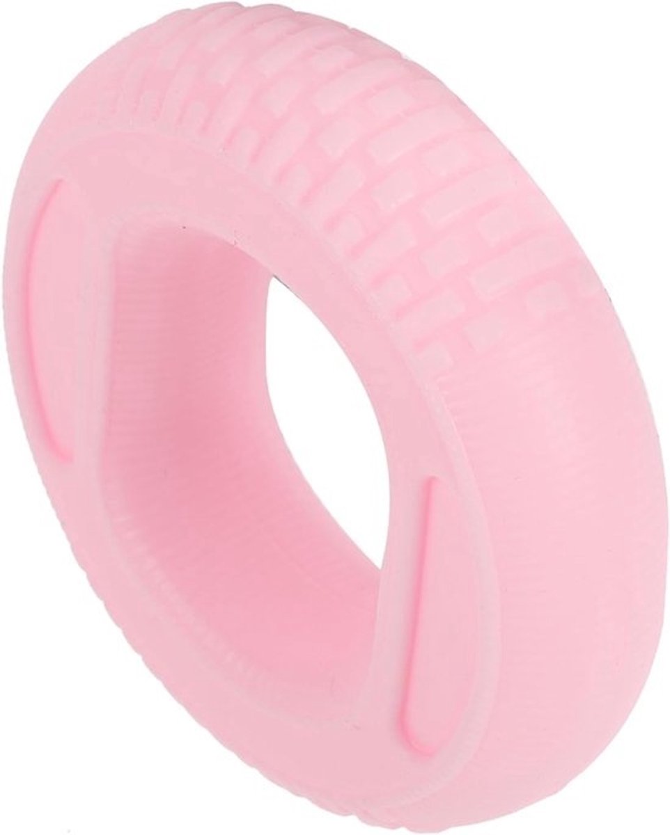 Handgreep Versterker - Polstrainer Oefenaar - Onderarm Training - Flexibel Siliconen Materiaal - 7.5 x 7.5 cm - Roze