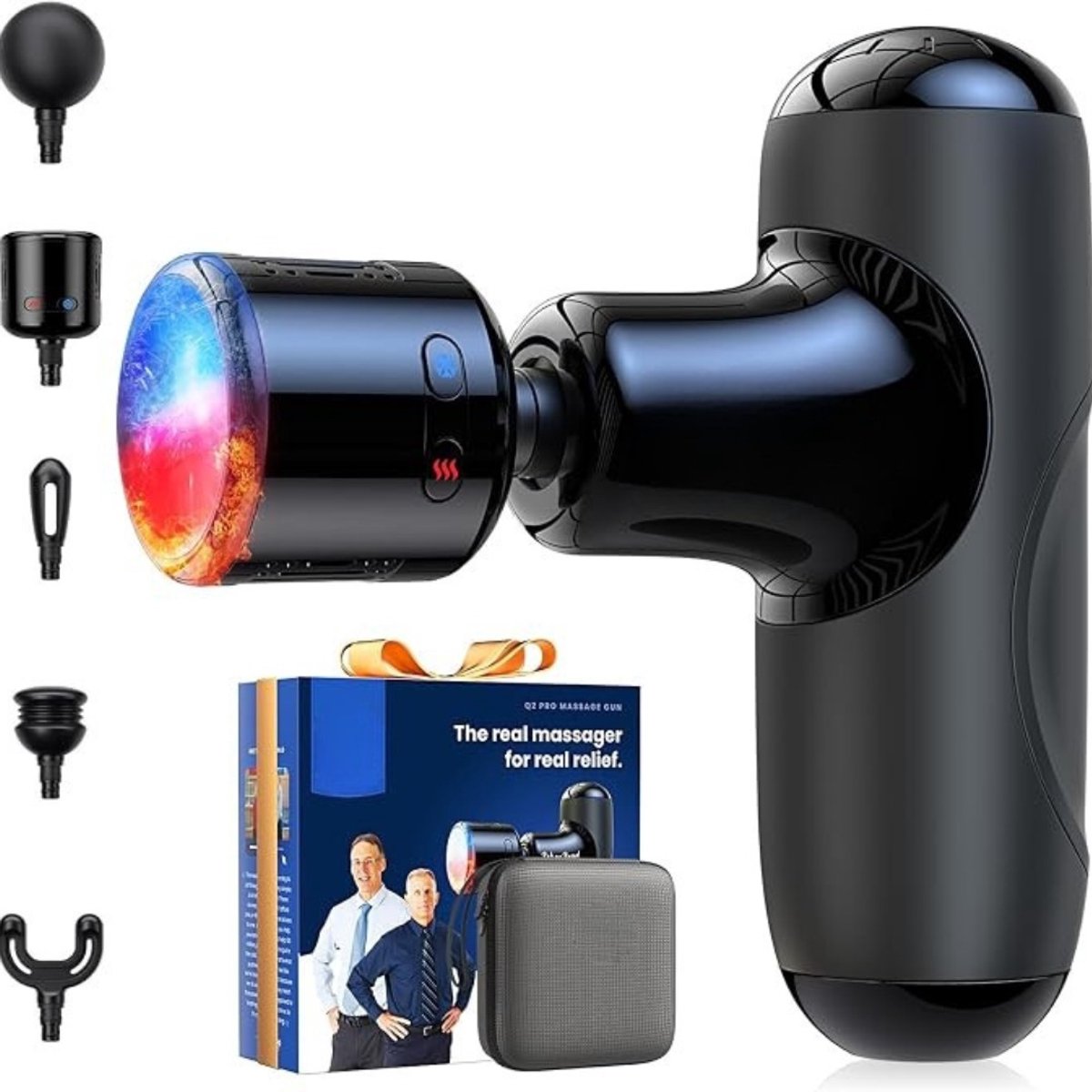 Kavora Massagengun - Massage Gun - Massage Pistool - Zwart - 14cm x 11cm x 3cm