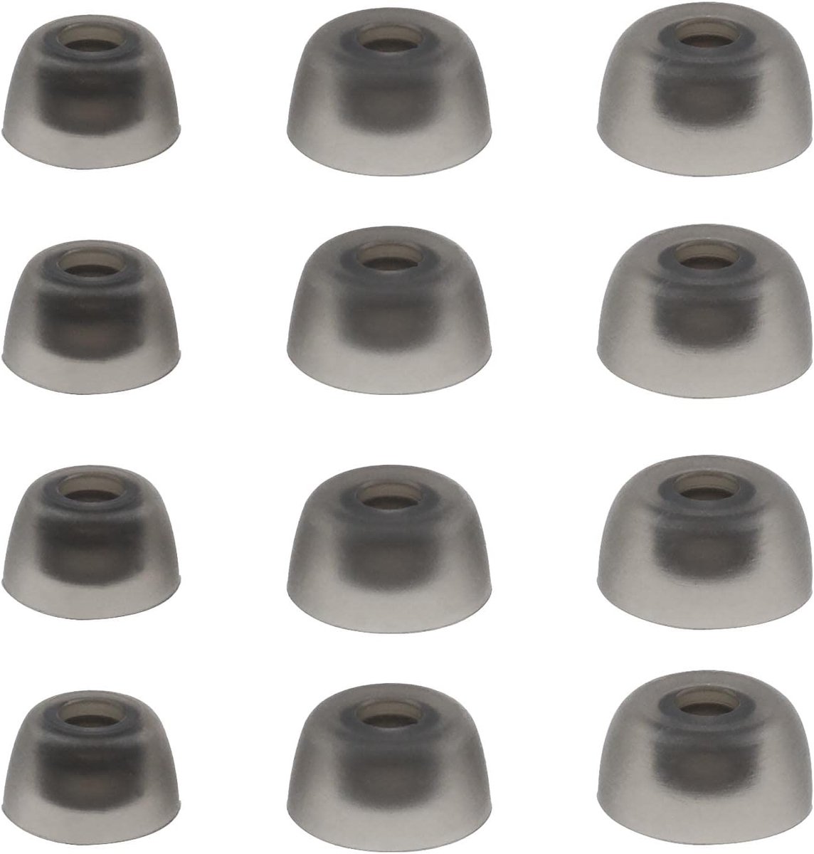 Dailygoods - siliconen oordopjes - vervangende oordopjes - comfortabel gebruik - grijs - in-ear tips - perfect voor Jabra Elite 75t 65t Active Sport E