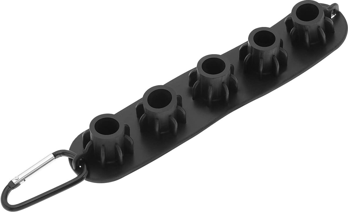 Dailygoods- Mondstuk Houder Geschikt voor 5 Sproeiers - Rubber - Metalen Clip - Antiverlies - Flexibel - Duurzaam - Sproeierhouder