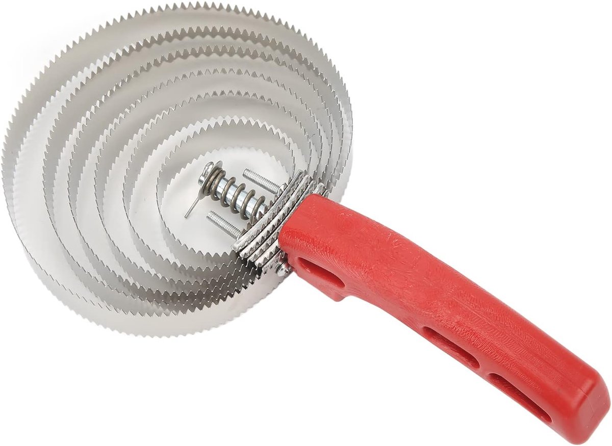 Dailygoods- Kerriekam Roestvrij staal - Paardenborstel - Borstelset - Ergonomisch handvat - Omkeerbare zijden - Duurzaam en sterk