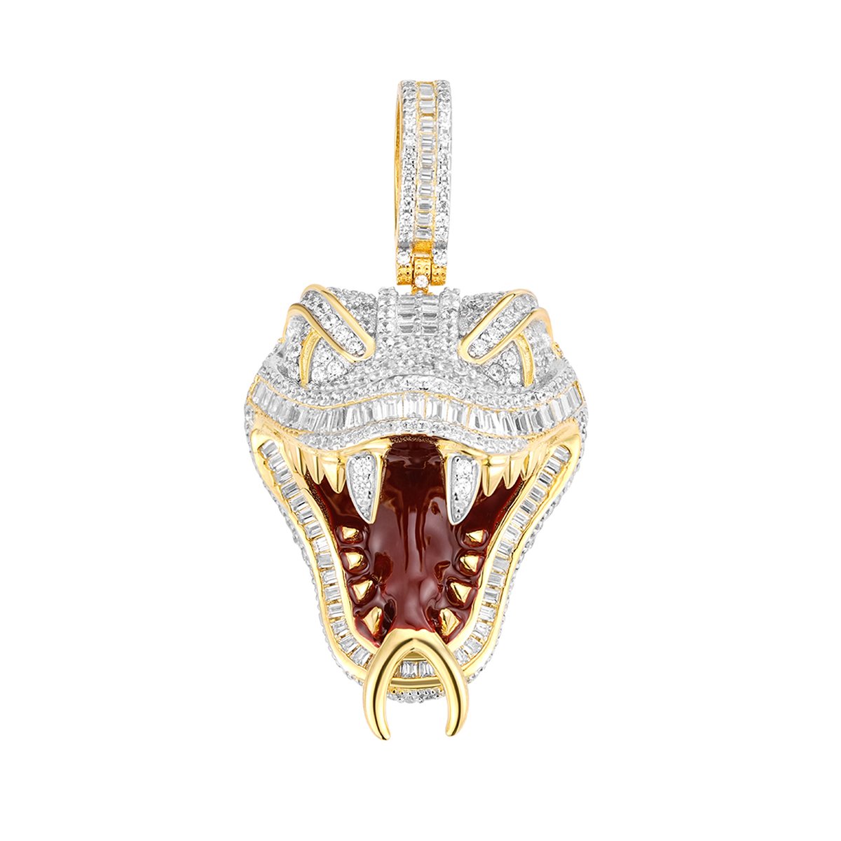 Juwelier Zwartevalk - Zilveren (gerhodineerd) cobra hanger - 24.417