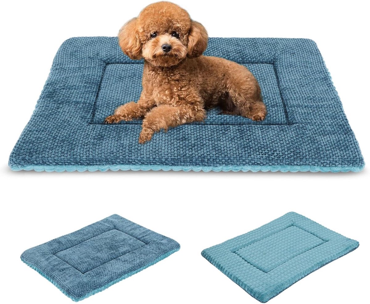 wasbaar hondenkussen, wollige hondenmat, omkeerbaar, zachte en warme hondenmat voor kleine, middelgrote en grote honden XZ016