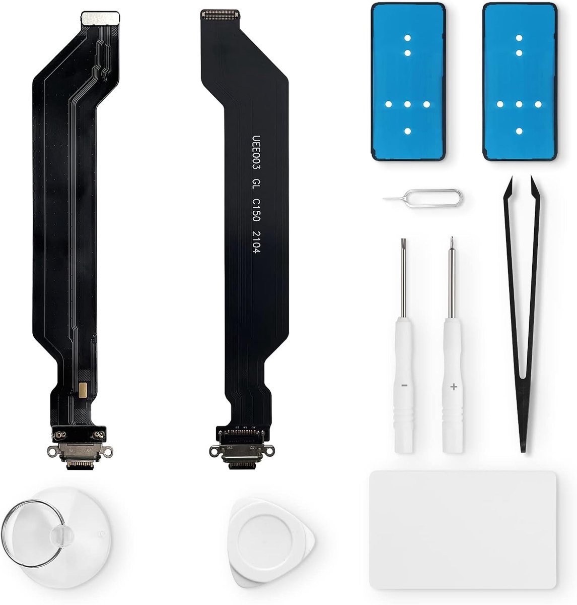 Vervanging voor OnePlus 9 Pro Oplader Poort Microfoon Hoofdtelefoonaansluiting met Reparatie Kit