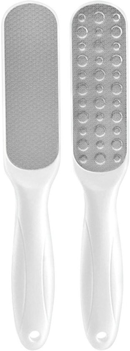 Voetvijl Eeltverwijderaar - Pedicure Rasp - Voeten Verzorgen - Dubbelzijdig Ontwerp - 23 cm Lengte - Zilverkleurig