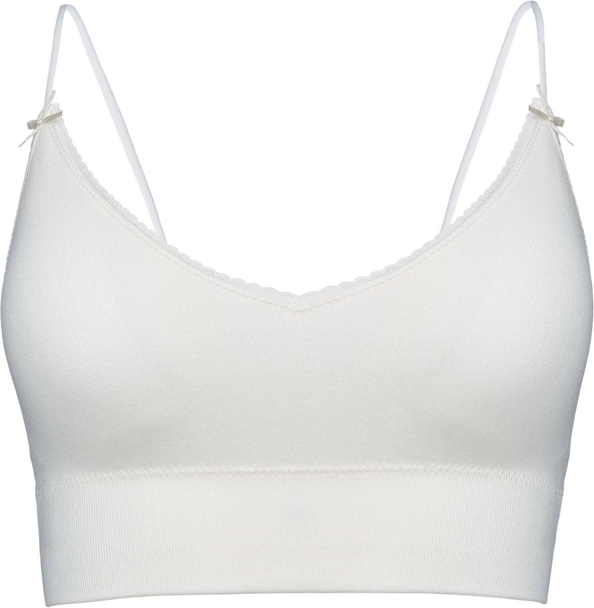 Bloovii Joy - Sportbeha-bralette - Naadloos - Verstelbaar - Crèmekleurig