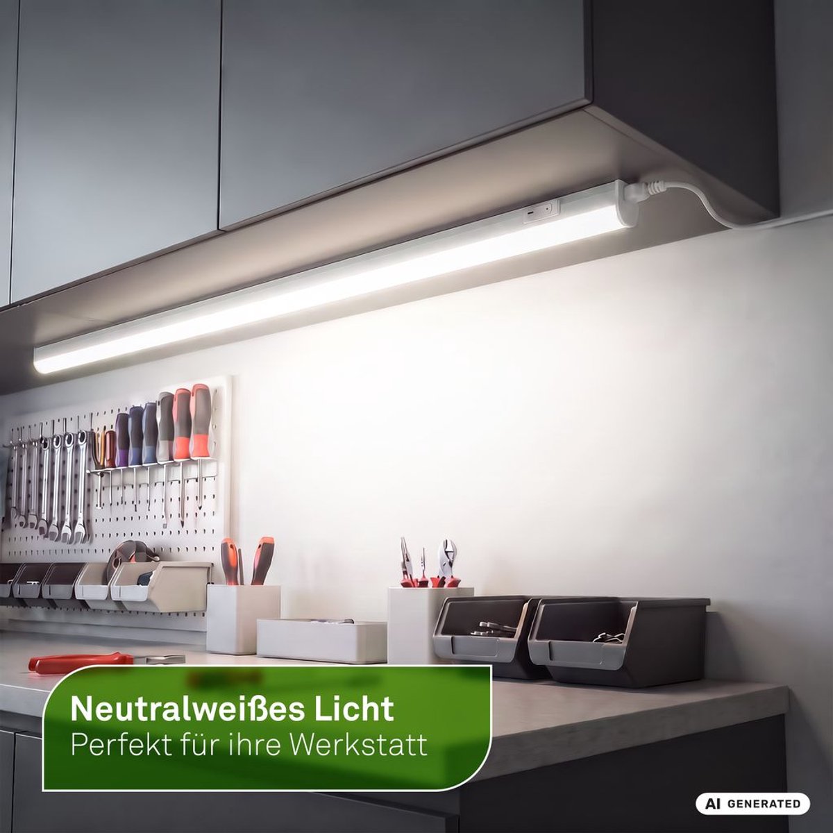 BRILONER Took A - Onderbouwverlichting - EEK A lichtbron* keukenlamp - neutraal wit licht 4000K - onderbouwlamp - 118,7 cm