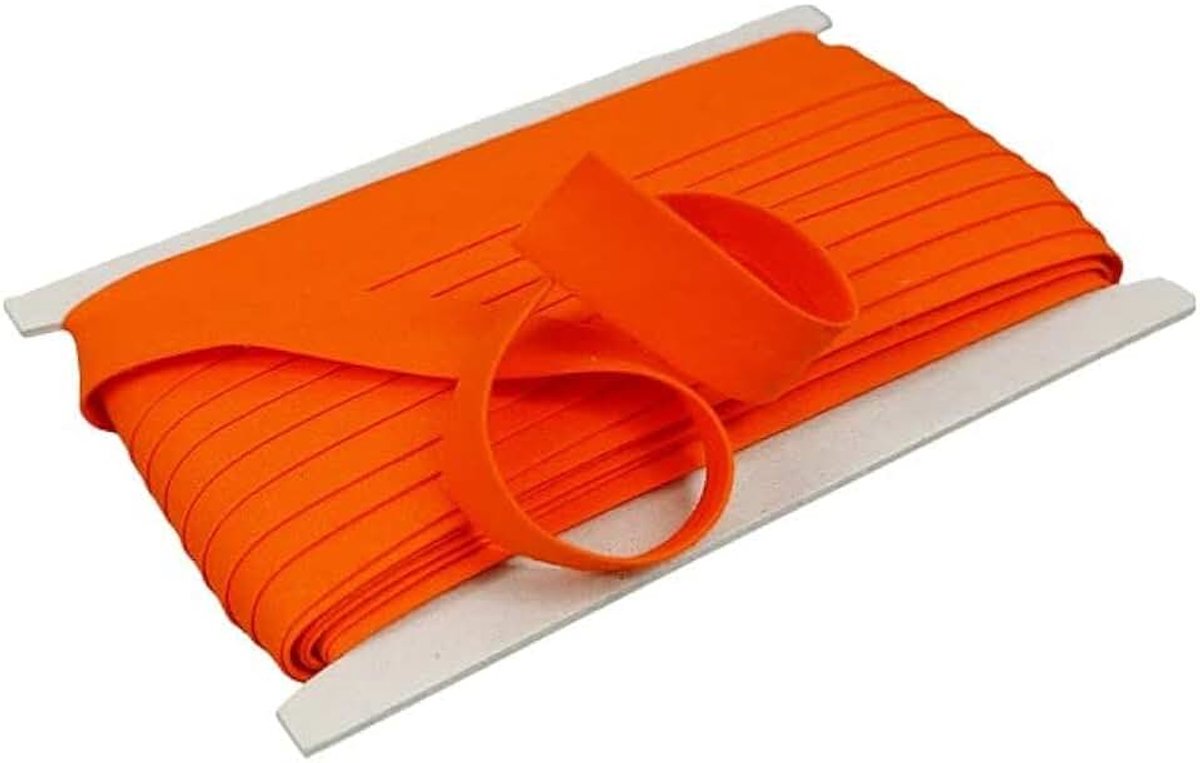 Biaisband/versterkingsband naadband 100% katoen biaisband 18 mm gevouwen (oranje (140))