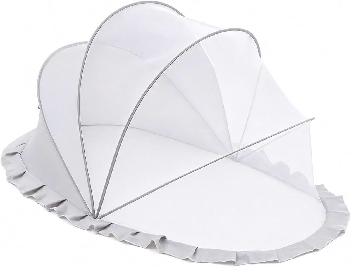 125 x 55 x 55 cm muggennet voor babybed, muggennet voor reisbed, ademend muggennet voor kinderbed, fijn net, voor kinderbedden, kinderwagens