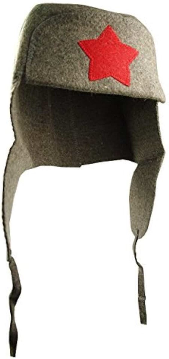 Ushanka met ster vilthoed Saunamuts voor sauna