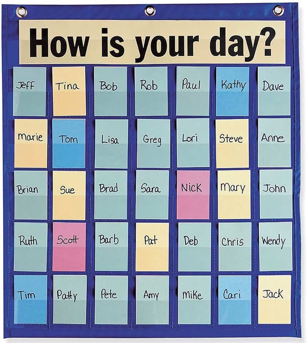 Behavioral Pocket Chart, blauw