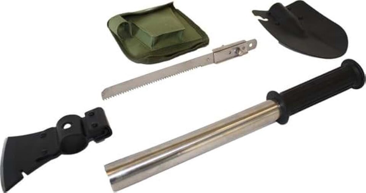Gereedschap Set – Compacte Survivalset Tool Outdoor Schep Zaag Bijl Hamer Flesopener