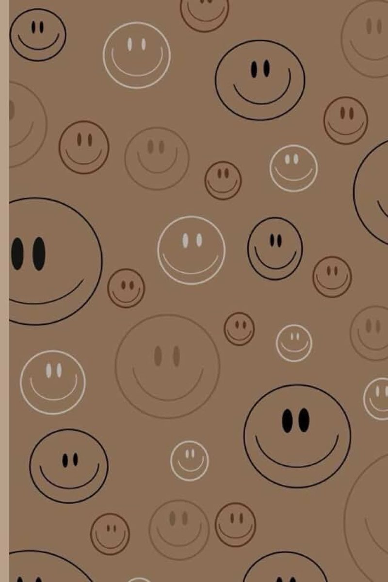 Smiley Neutral Notebook: Smiley Face Neutral Color Journal Notebook for teens and adults
