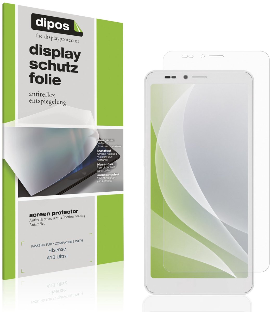 dipos – 4x Matte Beschermfolie geschikt voor Hisense A10 Ultra | Krasbestendige & antireflecterende Screenprotector Ultra-Thin