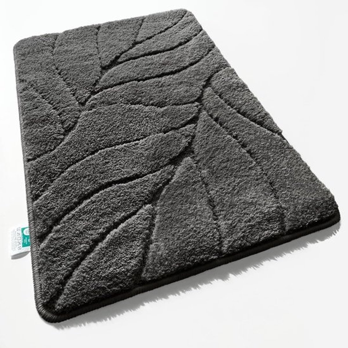 Pluizige en Sneldrogende Badmat met Antislip Achterkant - Donkergrijs 60 x 120 cm