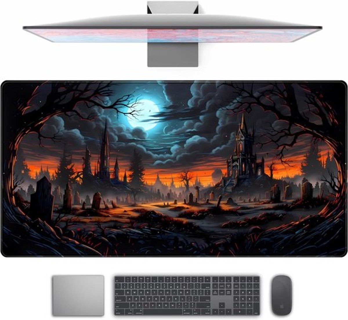 Grote Gaming Muismat XXL - Verlengde Bureaumat voor Laptop en Toetsenbord