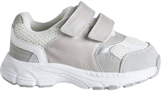 Babysneakers met klittenband grijs