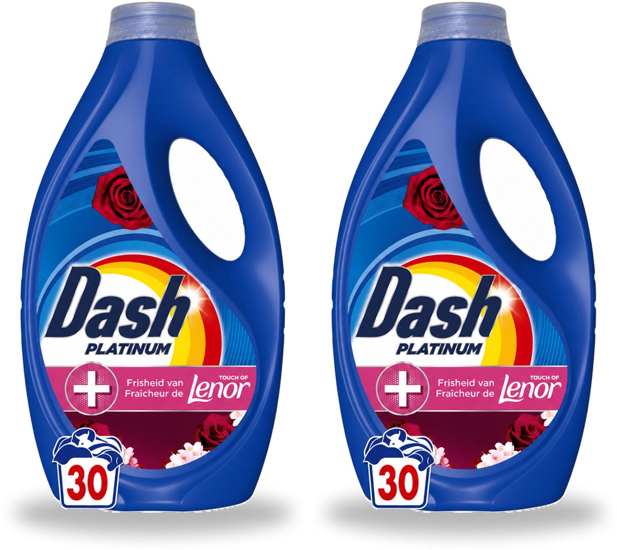 2 x Dash – Wasmiddel – Jasmin & Rose de Mai – 1350 ml - Bulkverpakking - 2 stuks