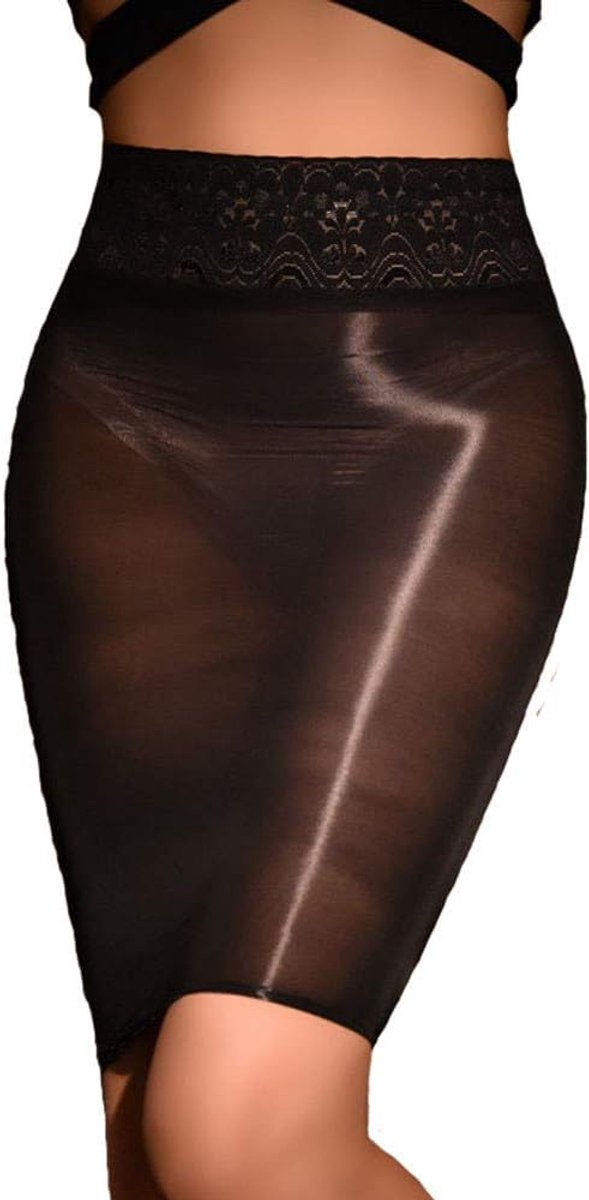 Wrap Taille Slanke Midi Bodycon Kant Rok Voor Werk en Casual Prom