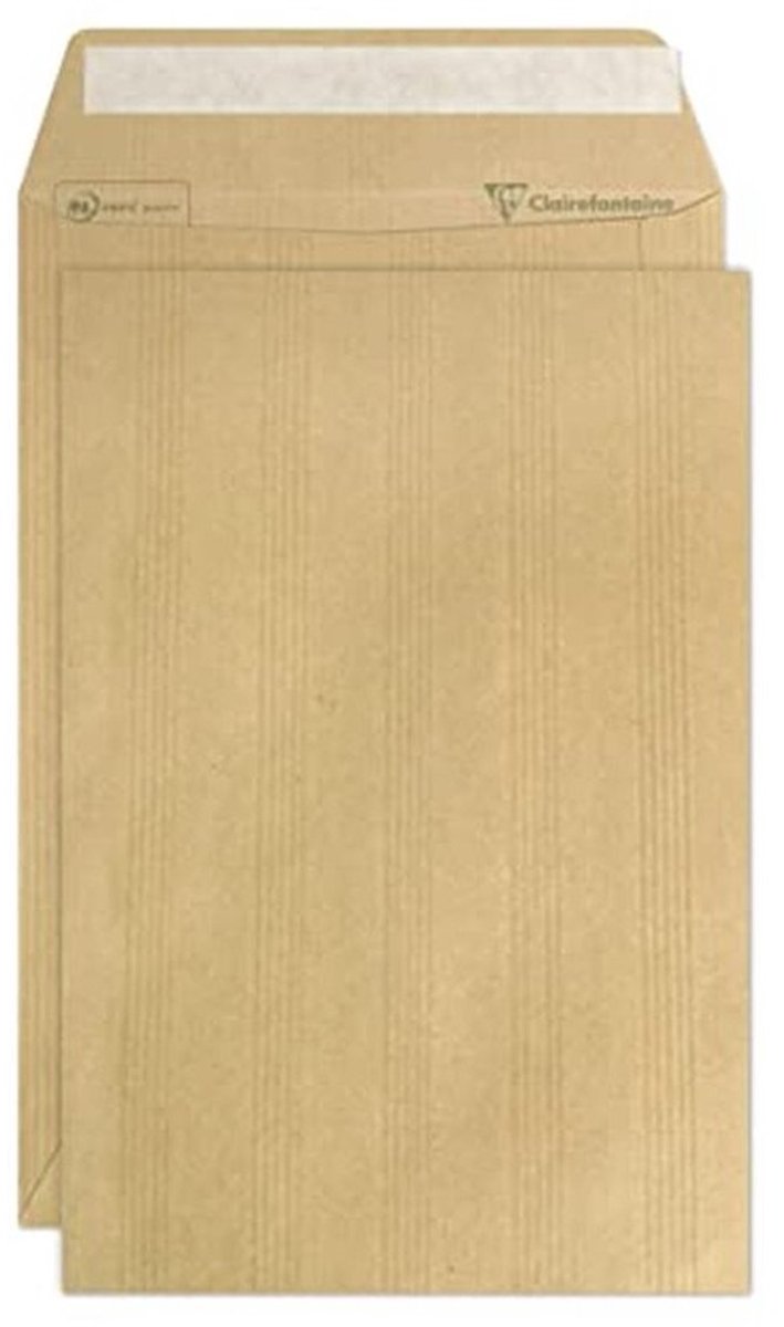 C5 Kraft Enveloppen - Doos met 500 Zelfklevende Bruine Enveloppen - 162x229 mm - 90g/m²