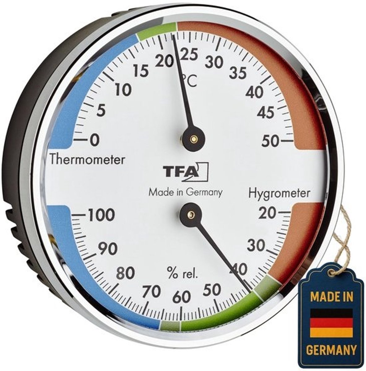 Analoge Thermo-hygrometer voor Binnenklimaat Meten en Regelen