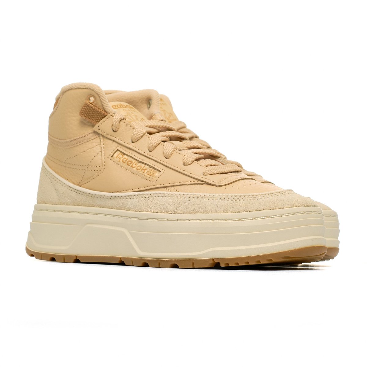 Reebok CLUB C GEO MID Dames Sneakers Beige