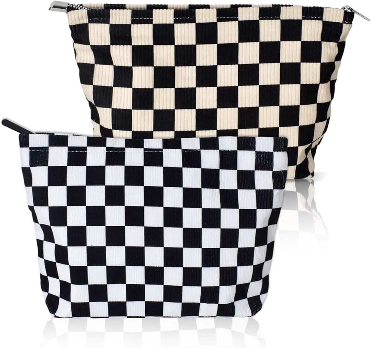 Uptas, kleine toilettas voor dames, toilettas, make-uptas, wastas, corduroy make-up, organizer, multifunctionele reis-toilettas voor dames en meisjes